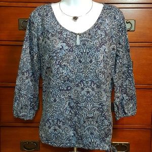 🍀Lucky Brand🍀Keyhole Top